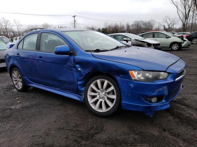 JA32U8FWXAU025634 - 2010 MITSUBISHI LANCER GTS BLUE photo 4