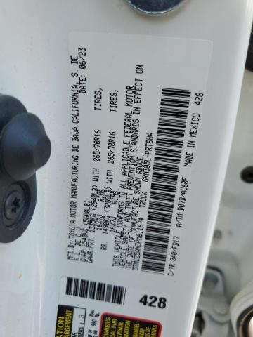 3TMCZ5AN3PM611674 - 2023 TOYOTA TACOMA DOUBLE CAB 白色 照片 12