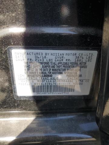 3N1AB7AP0JL660940 - 2018 NISSAN SENTRA S 黑色 照片 12