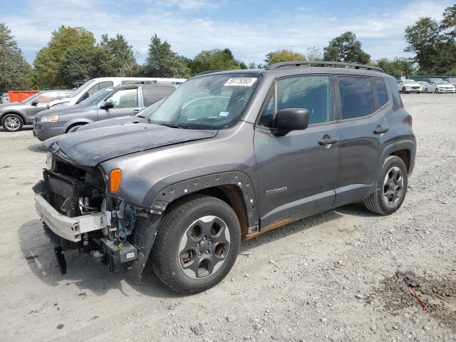 ZACCJAAB6HPF87097 - 2017 JEEP RENEGADE SPORT GRAY photo 1