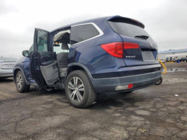 5FNYF6H86HB018708 - 2017 HONDA PILOT EXL BLUE photo 2