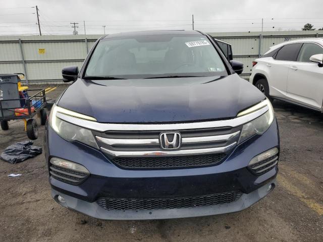 5FNYF6H86HB018708 - 2017 HONDA PILOT EXL BLUE photo 5