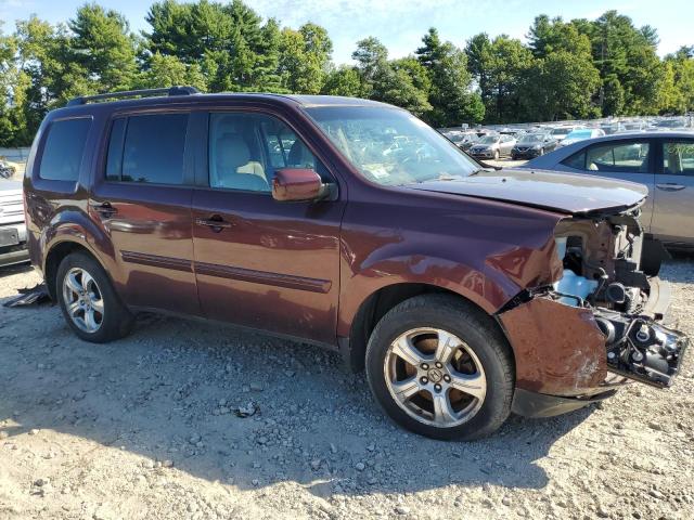 5FNYF4H53CB071160 - 2012 HONDA PILOT EXL BURGUNDY photo 4