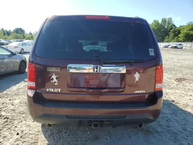 5FNYF4H53CB071160 - 2012 HONDA PILOT EXL BURGUNDY photo 6