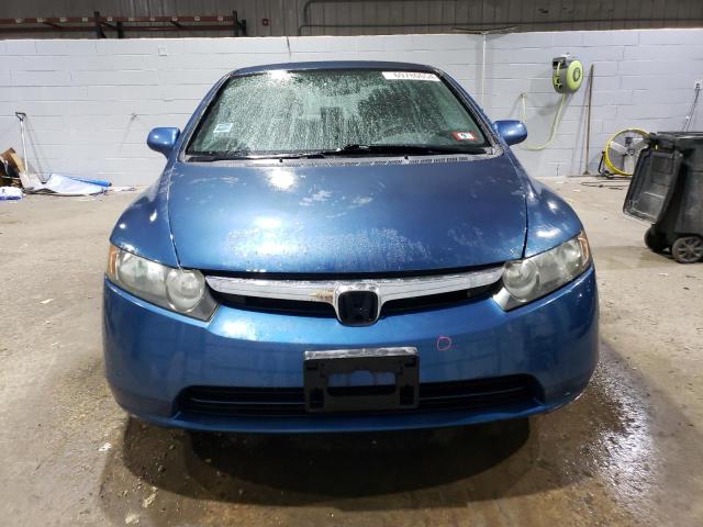 2HGFA16567H500400 - 2007 HONDA CIVIC LX BLUE photo 5