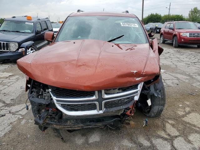 3C4PDCDG1ET117642 - 2014 DODGE JOURNEY LIMITED ORANGE photo 5