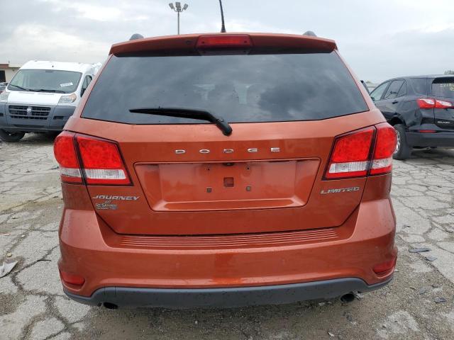 3C4PDCDG1ET117642 - 2014 DODGE JOURNEY LIMITED ORANGE photo 6