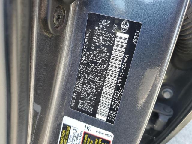 4T1BE46K09U806478 - 2009 TOYOTA CAMRY BASE CHARCOAL photo 13