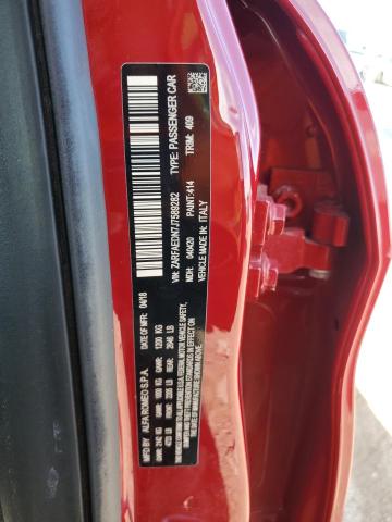 ZARFAEDN7J7589282 - 2018 ALFA ROMEO GIULIA Q4 წითელი ფოტო 13