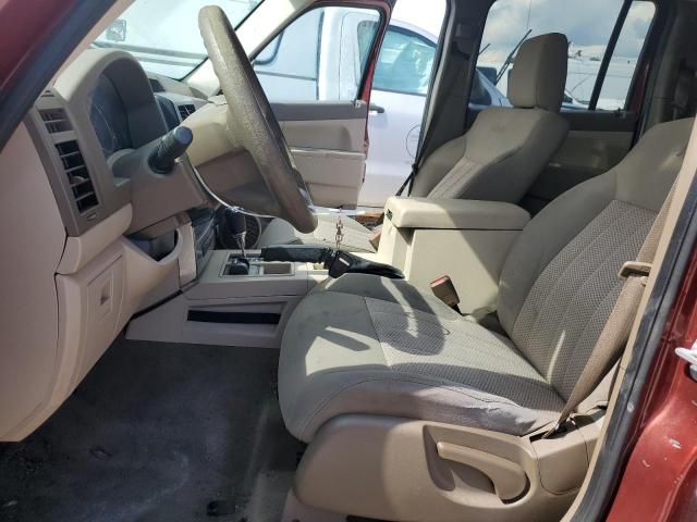 1J8GN28K99W524171 - 2009 JEEP LIBERTY SPORT RED photo 7