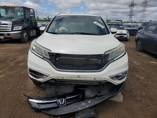 5J6RM4H75FL119314 - 2015 HONDA CR-V EXL WHITE photo 5
