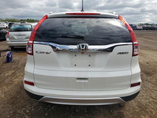 5J6RM4H75FL119314 - 2015 HONDA CR-V EXL WHITE photo 6