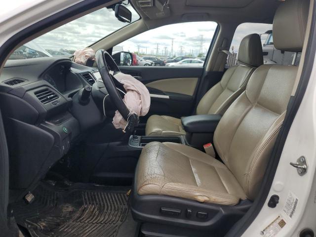5J6RM4H75FL119314 - 2015 HONDA CR-V EXL WHITE photo 7