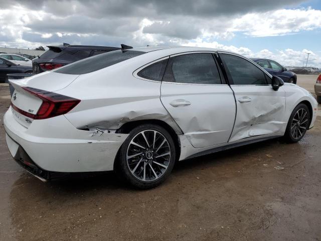 5NPEJ4J22LH017075 - 2020 HYUNDAI SONATA SEL PLUS WHITE photo 3