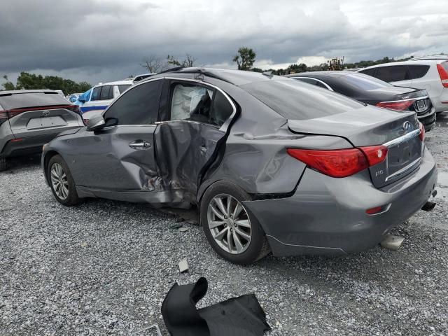 JN1BV7AR0EM693266 - 2014 INFINITI Q50 BASE Մոխրագույն լուսանկար 2