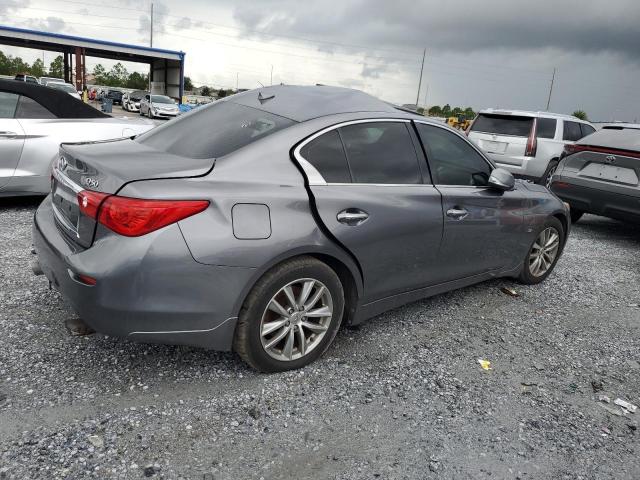JN1BV7AR0EM693266 - 2014 INFINITI Q50 BASE Մոխրագույն լուսանկար 3