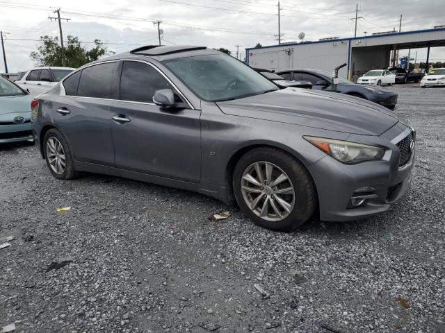 JN1BV7AR0EM693266 - 2014 INFINITI Q50 BASE Մոխրագույն լուսանկար 4