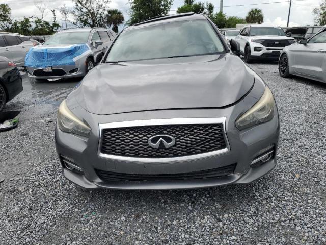 JN1BV7AR0EM693266 - 2014 INFINITI Q50 BASE Մոխրագույն լուսանկար 5