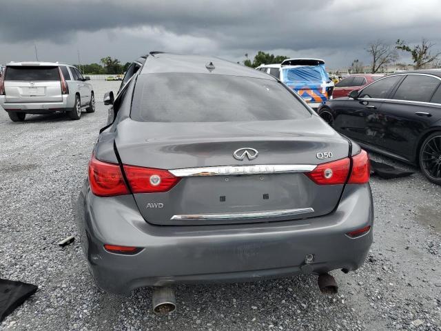 JN1BV7AR0EM693266 - 2014 INFINITI Q50 BASE Մոխրագույն լուսանկար 6