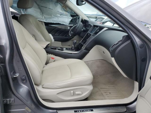 JN1BV7AR0EM693266 - 2014 INFINITI Q50 BASE Մոխրագույն լուսանկար 7