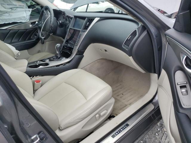 JN1BV7AR0EM693266 - 2014 INFINITI Q50 BASE Մոխրագույն լուսանկար 8