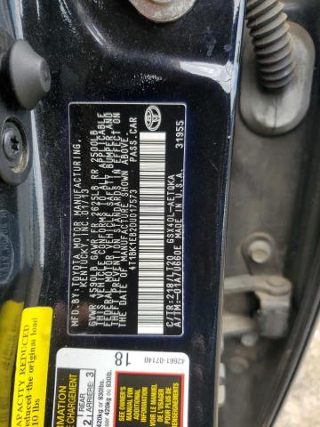 4T1BK1EB2DU017573 - 2013 TOYOTA AVALON BASE BLACK photo 12