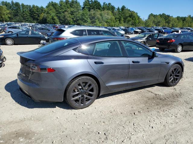 5YJSA1E61MF440325 - 2021 TESLA MODEL S GRAY photo 3