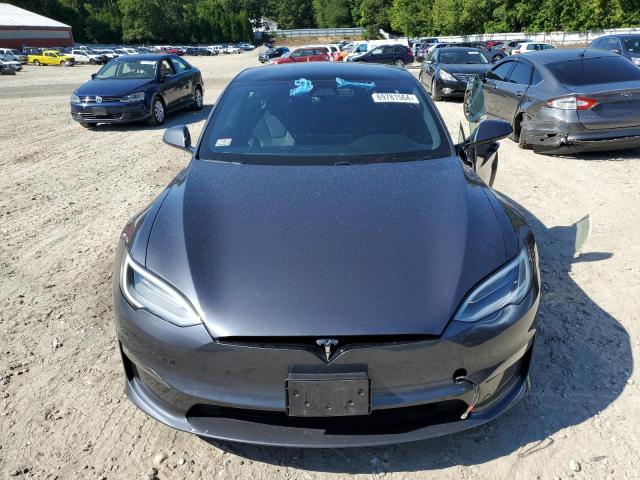 5YJSA1E61MF440325 - 2021 TESLA MODEL S 灰色 照片 5