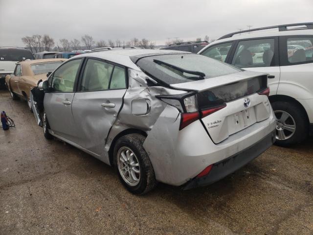 JTDL9RFU1L3019211 - 2020 TOYOTA PRIUS LE SILVER photo 2