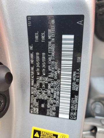 5TDKZRFH8KS574250 - 2019 TOYOTA HIGHLANDER SE Gümüş foto 14