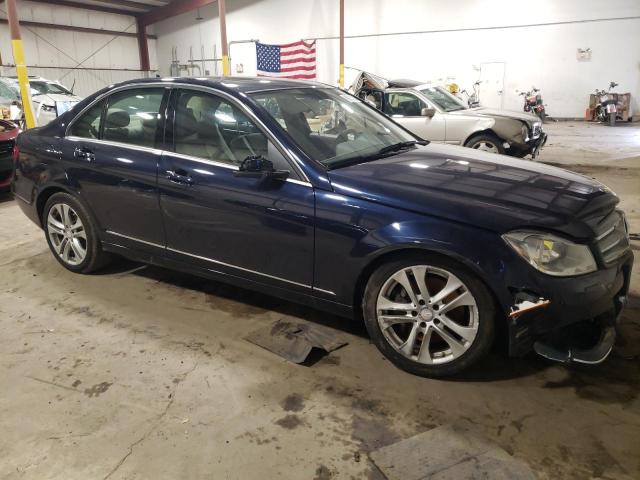 WDDGF8AB4ER317008 - 2014 MERCEDES-BENZ C 300 4MATIC BLUE photo 4