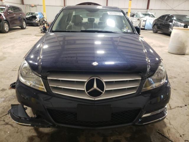 WDDGF8AB4ER317008 - 2014 MERCEDES-BENZ C 300 4MATIC BLUE photo 5