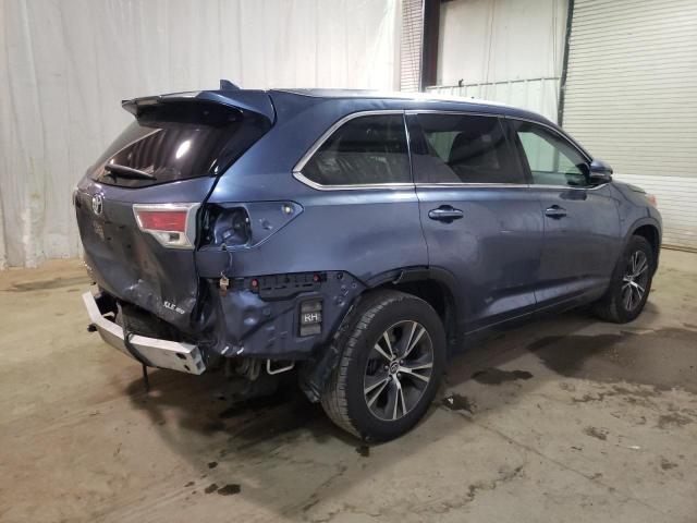 5TDJKRFH8GS351052 - 2016 TOYOTA HIGHLANDER XLE Mavi foto 3
