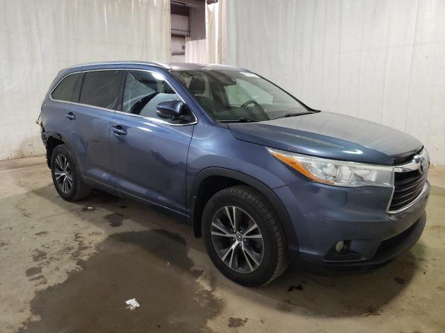 5TDJKRFH8GS351052 - 2016 TOYOTA HIGHLANDER XLE Mavi foto 4