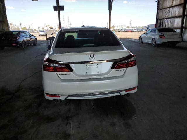 1HGCR2F52GA027420 - 2016 HONDA ACCORD SPORT თეთრი ფოტო 6