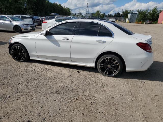 55SWF4KB3GU123543 - 2016 MERCEDES-BENZ C 300 4MATIC WHITE photo 2