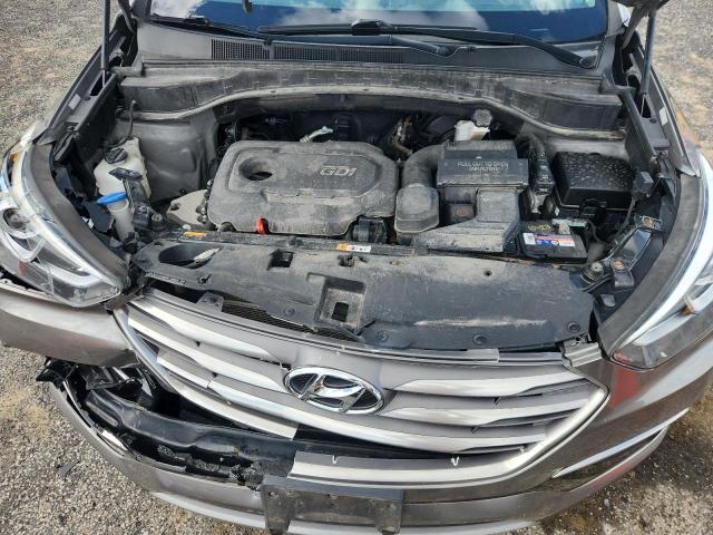 5XYZTDLB0HG441409 - 2017 HYUNDAI SANTA FE S GRAY photo 12