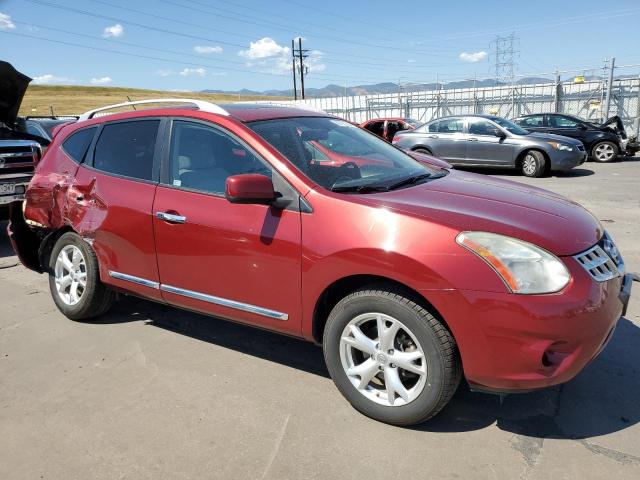 JN8AS5MV0BW273705 - 2011 NISSAN ROGUE S RED photo 4