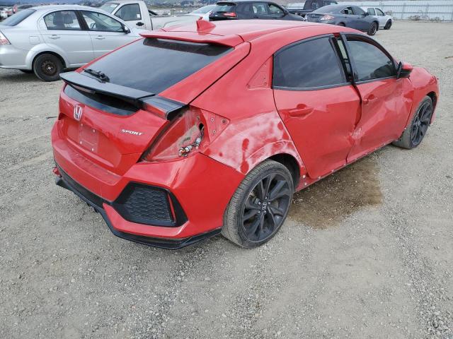SHHFK7H44KU402742 - 2019 HONDA CIVIC SPORT RED photo 3