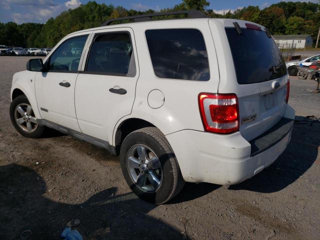 1FMCU93168KA20503 - 2008 FORD ESCAPE XLT WHITE photo 2