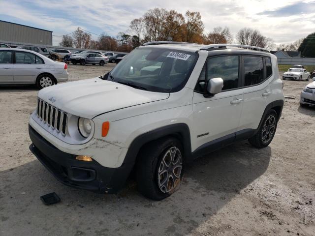 ZACCJADB6JPH24072 - 2018 JEEP RENEGADE LIMITED WHITE photo 1