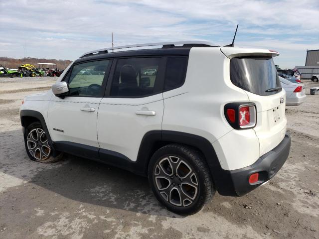 ZACCJADB6JPH24072 - 2018 JEEP RENEGADE LIMITED WHITE photo 2