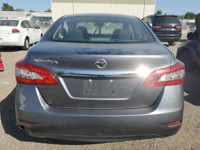 3N1AB7AP9FY353731 - 2015 NISSAN SENTRA S GRAY photo 6