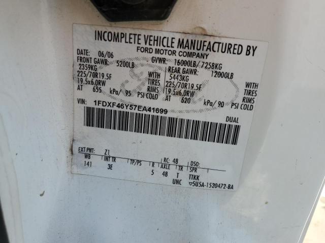 1FDXF46Y57EA41699 - 2007 FORD F450 SUPER DUTY WHITE photo 13