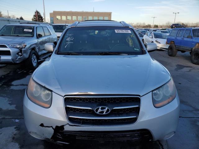 5NMSH73E68H158744 - 2008 HYUNDAI SANTA FE SE SILVER photo 5