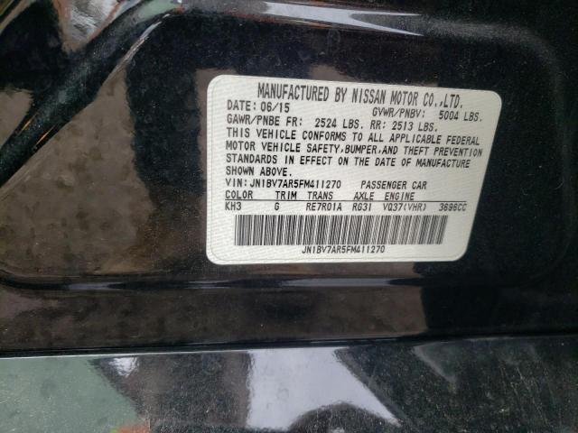 JN1BV7AR5FM411270 - 2015 INFINITI Q50 BASE BLACK photo 12