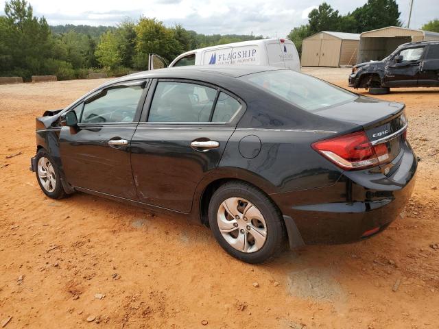 19XFB2F54DE011101 - 2013 HONDA CIVIC LX BLACK photo 2