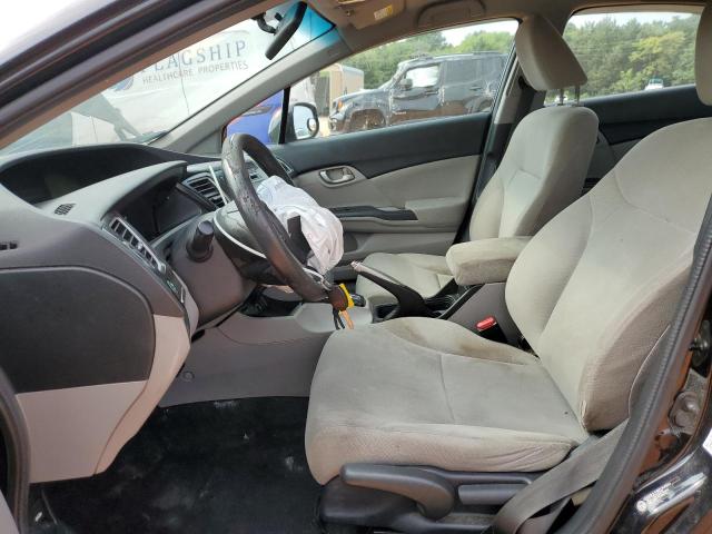 19XFB2F54DE011101 - 2013 HONDA CIVIC LX BLACK photo 7