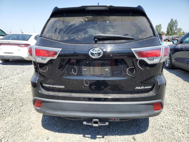 5TDJKRFH8GS274117 - 2016 TOYOTA HIGHLANDER XLE BLACK photo 6