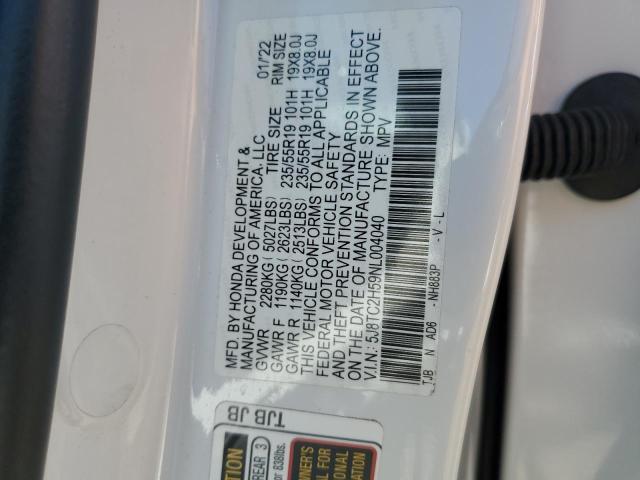 5J8TC2H59NL004040 - 2022 ACURA RDX TECHNOLOGY თეთრი ფოტო 13